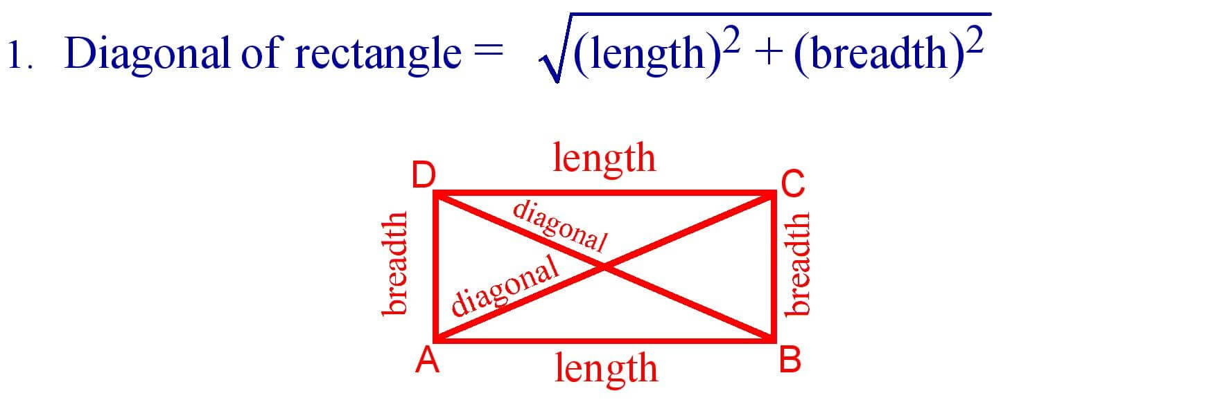 Diagonal of Rectangle