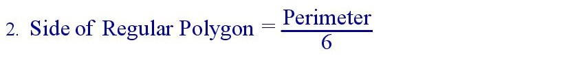 Side of Regular Polygon formula in english