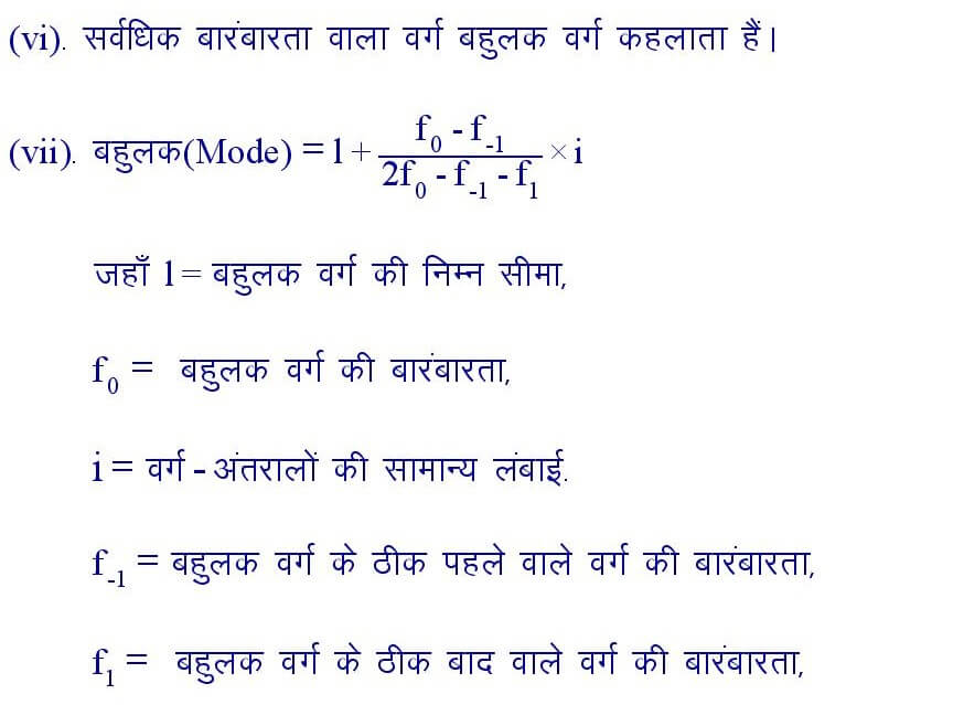 Mode Formula in Hindi