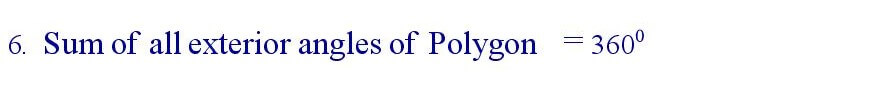Sum of all exterior angles of Polygon