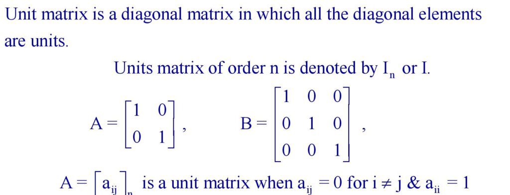 Matrices Formula For Th Class Formula In Maths