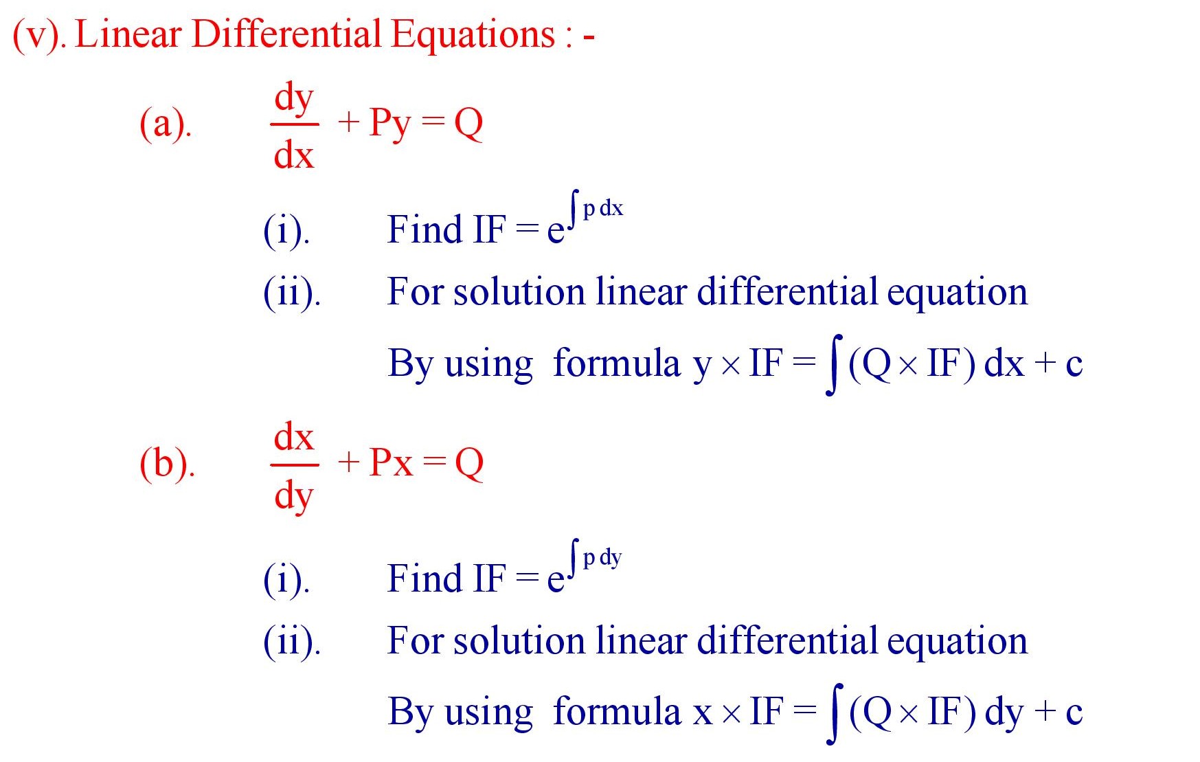 Differential equation of homogeneous type an equation in x and y is said to be homogeneous