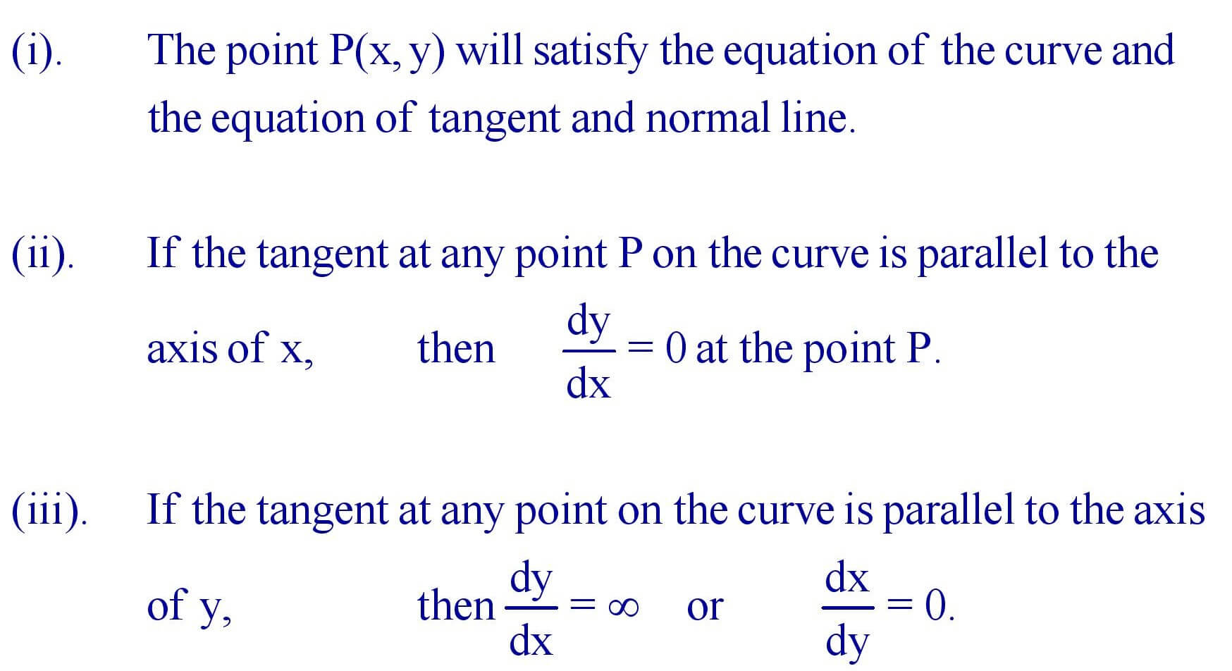 Some facts about the tangent