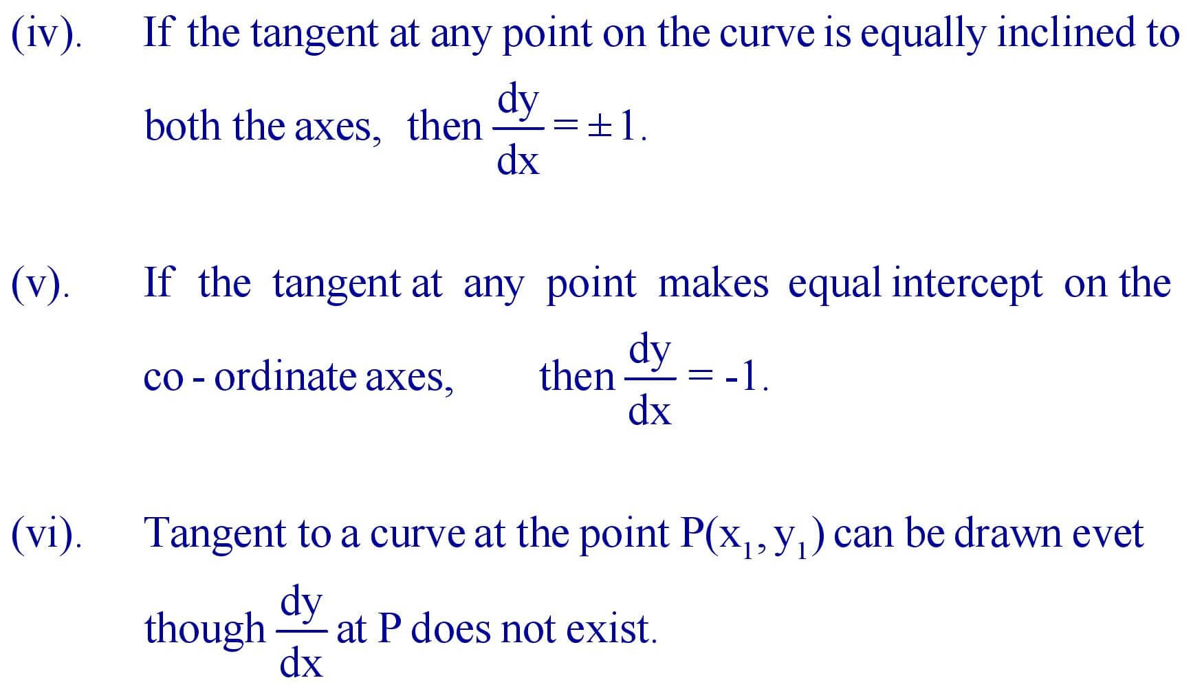 Some facts about the tangent