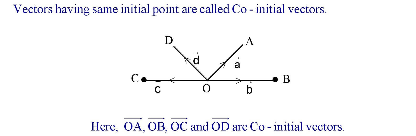 Co - initial vectors