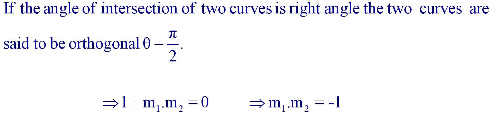 Orthogonal Curves