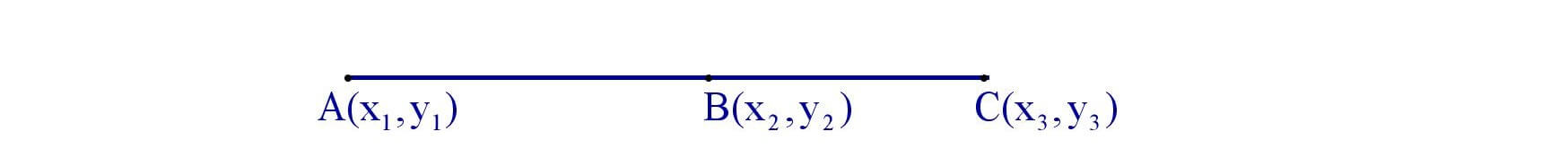 If Points A , B and C are Collinear then 