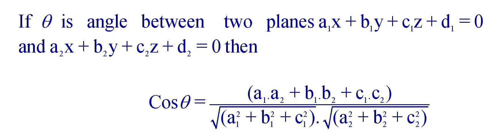 (i). If given two planes perpendicular to each other.