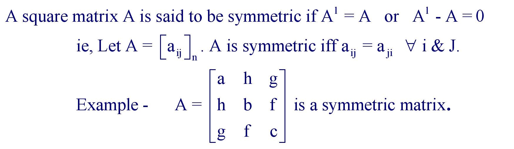 Symmetric Matrix
