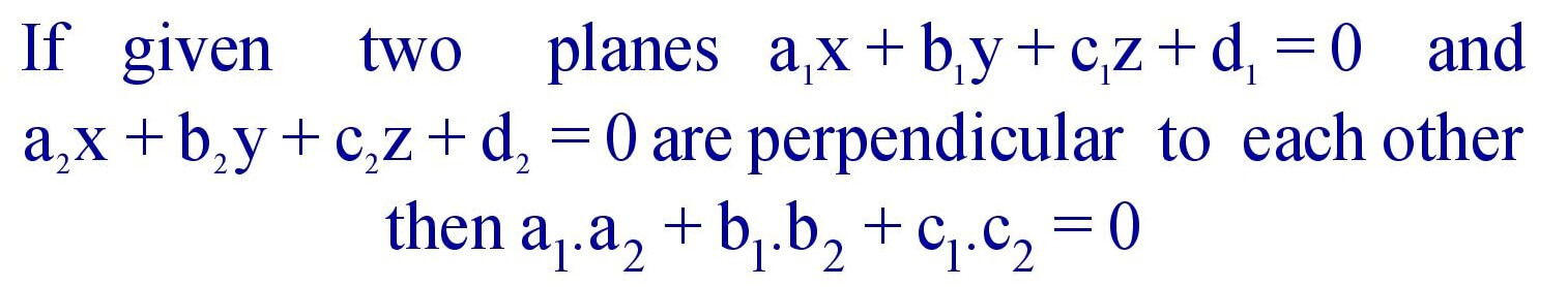 (i). If given two planes perpendicular to each other.