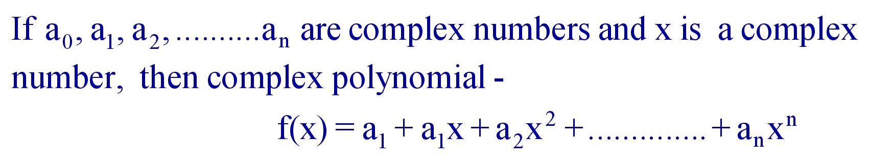 Complex Polynomial