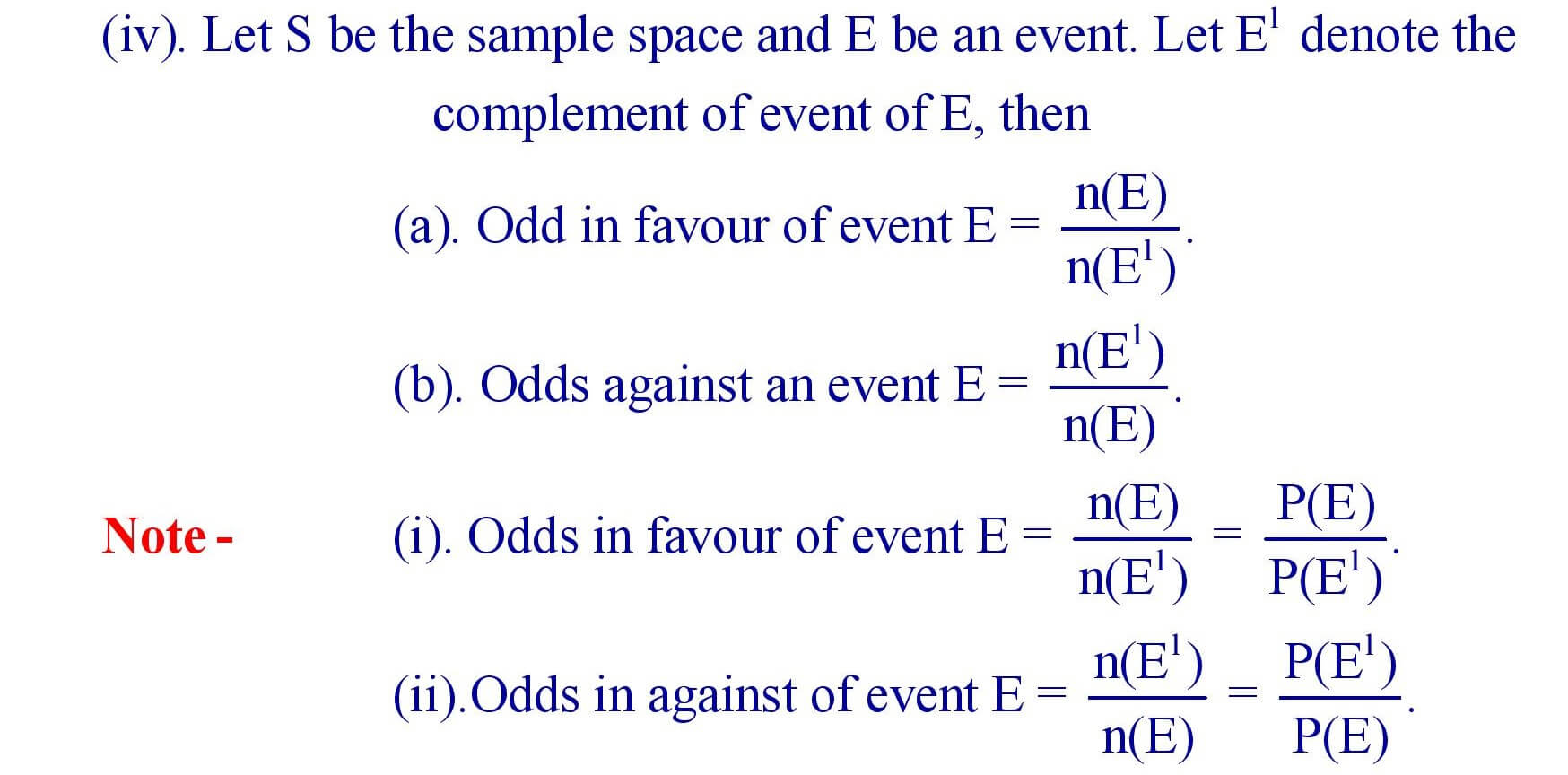 Basic concepts of probability