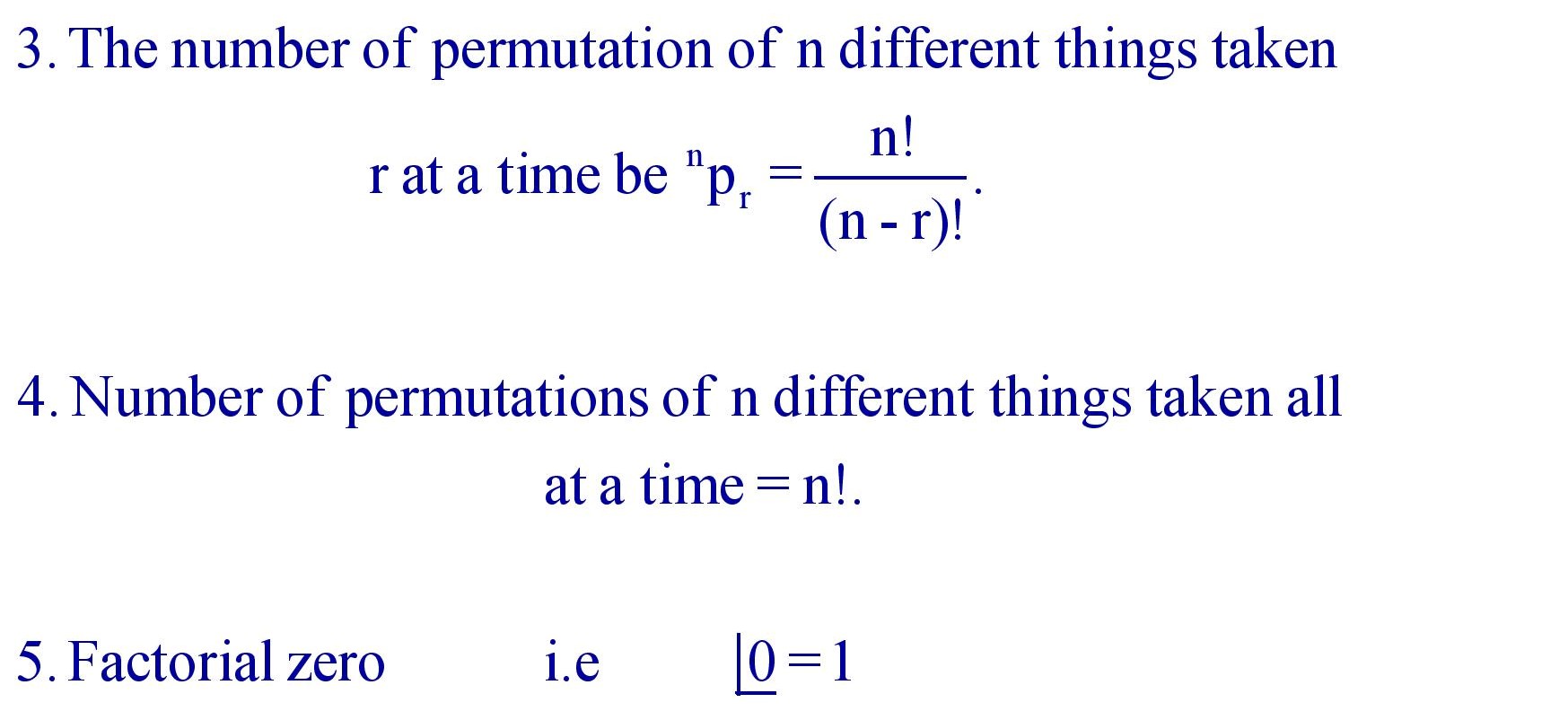 Permutation Formula