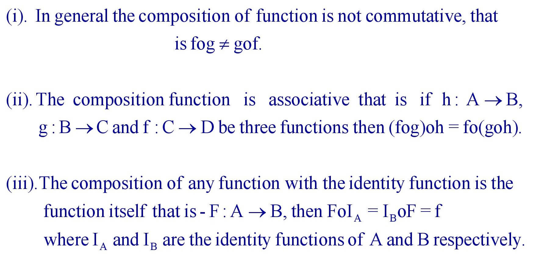 Properties of Composite Function