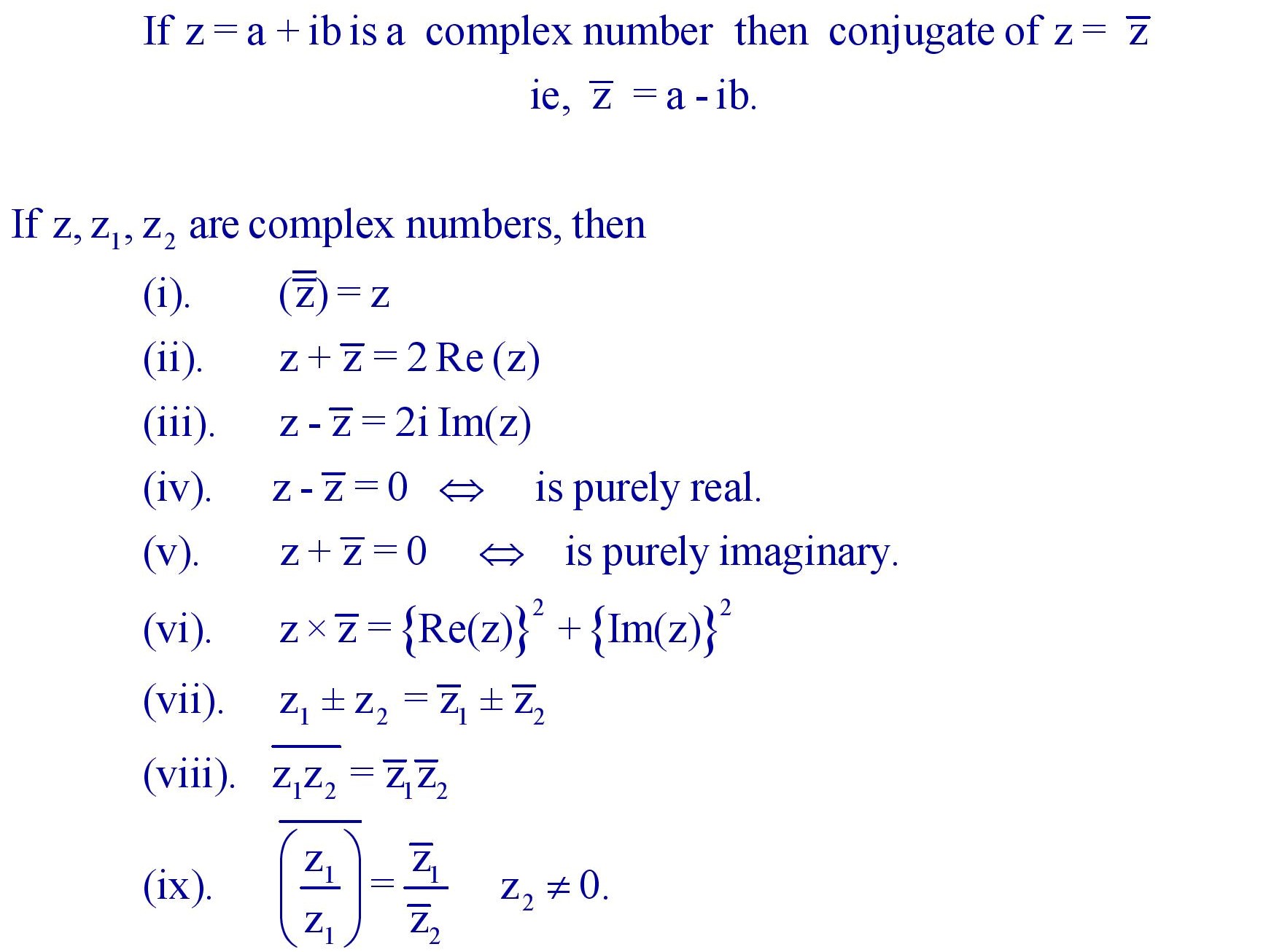 Conjugate of a Complex Number