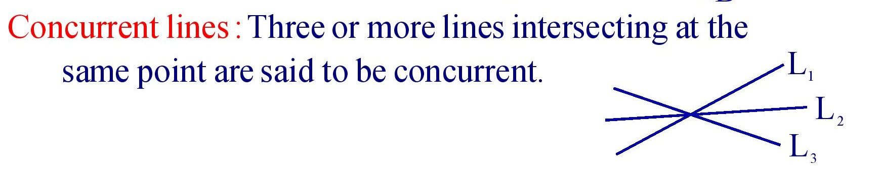 Concurrent lines
