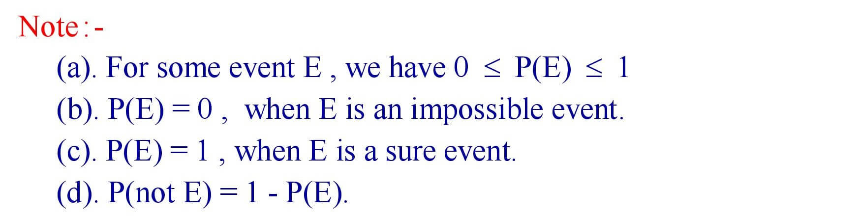 Basic concepts of probability