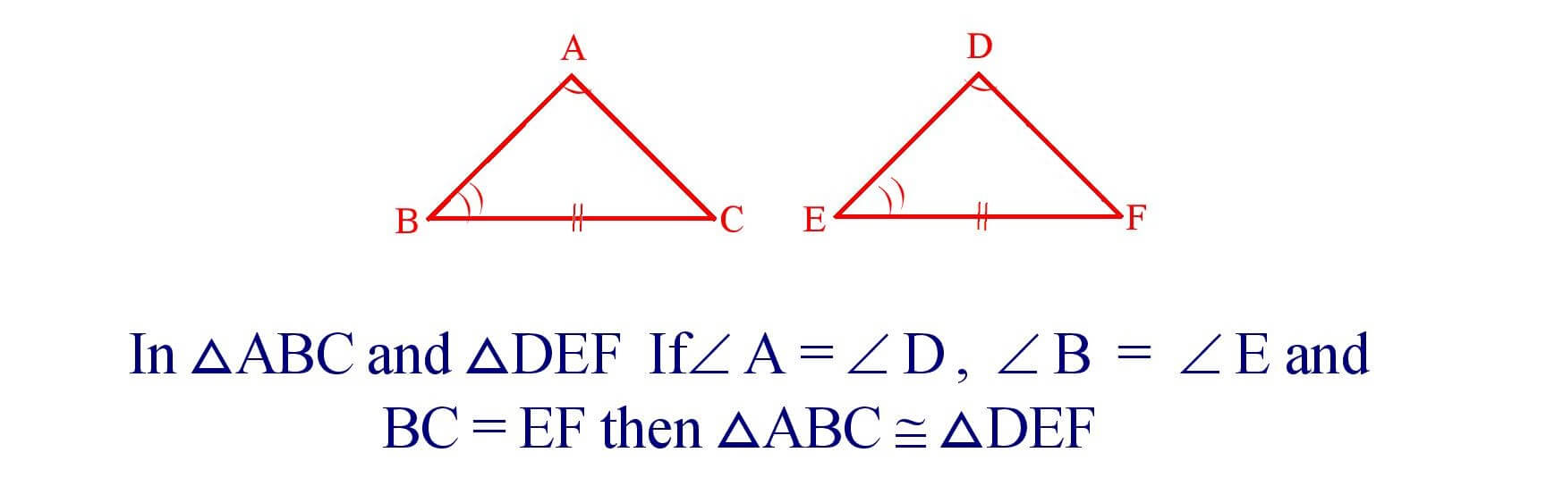 A - A - S Congruence of Triangles