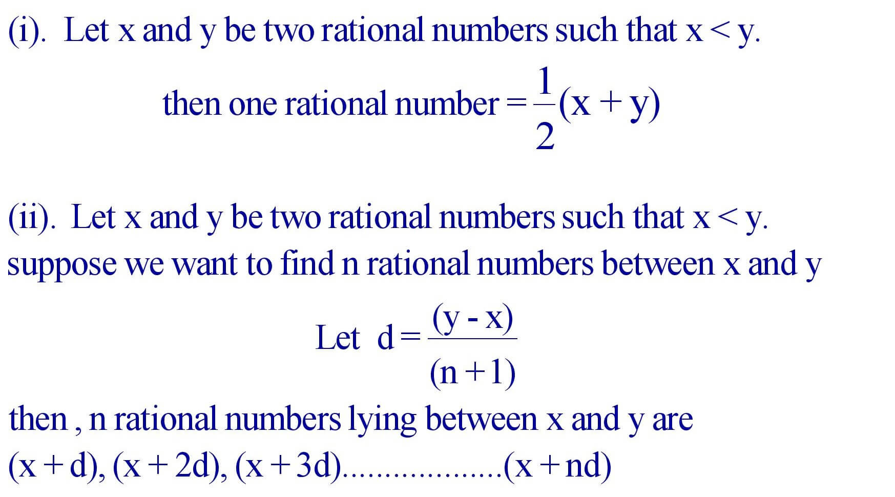 How to find rational number between given two numbers