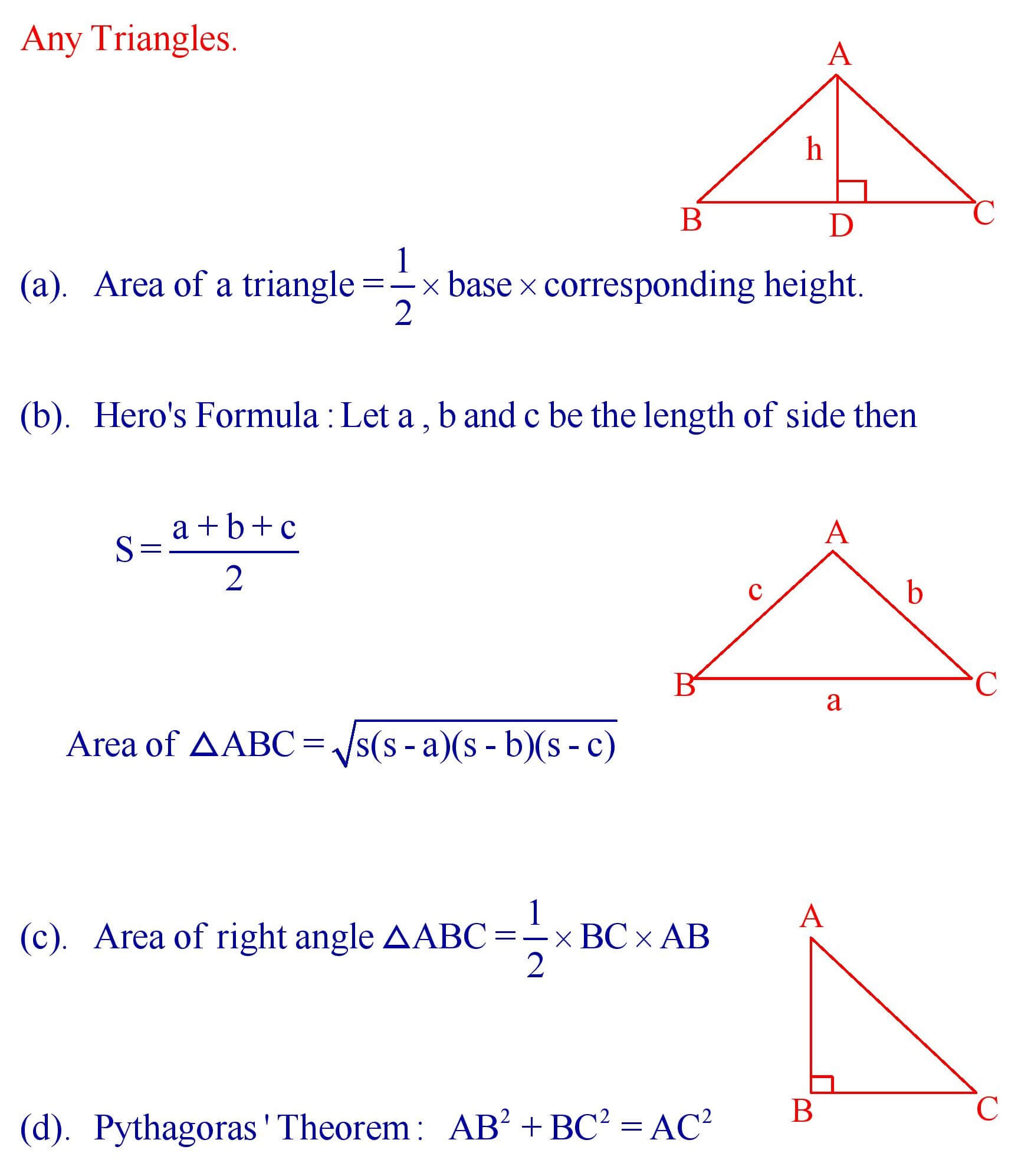 Perimeter and Area of Plane Figures for 10th Class