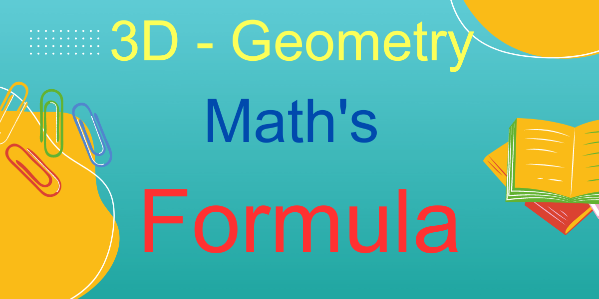 3D - Geometry Math's Formula
