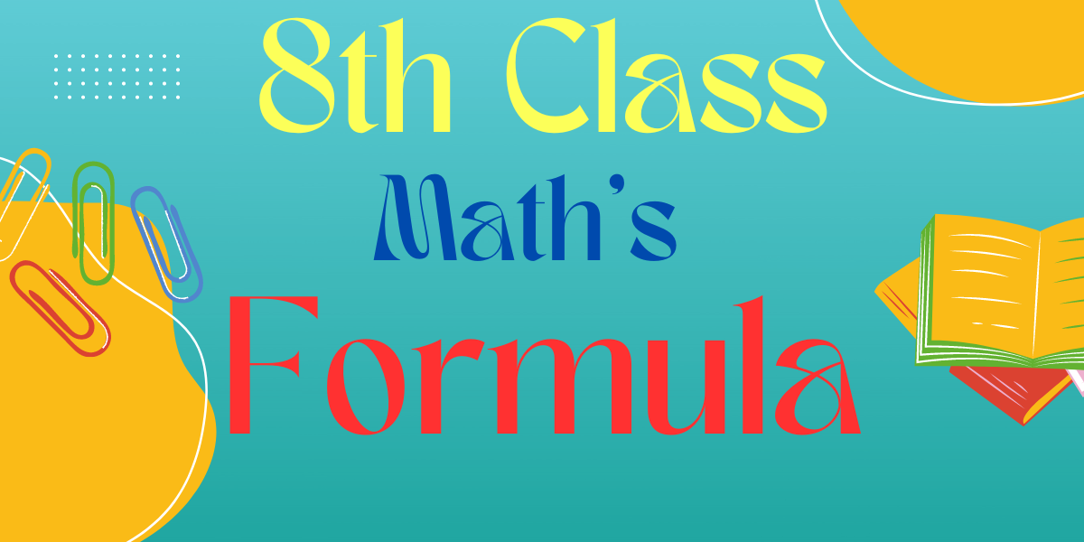 8th Class Math's Formula