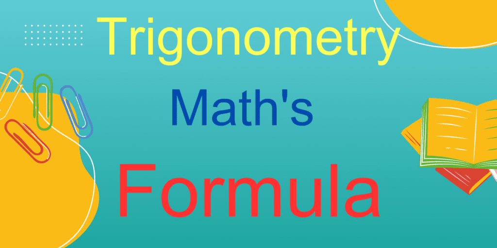 Trigonometry Formula Chapterwise List Trigonometry Formula Chapterwise List