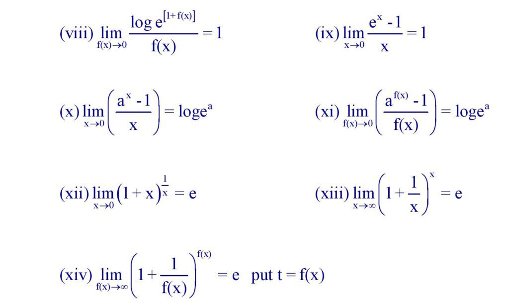 Limits Formula » Formula In Maths