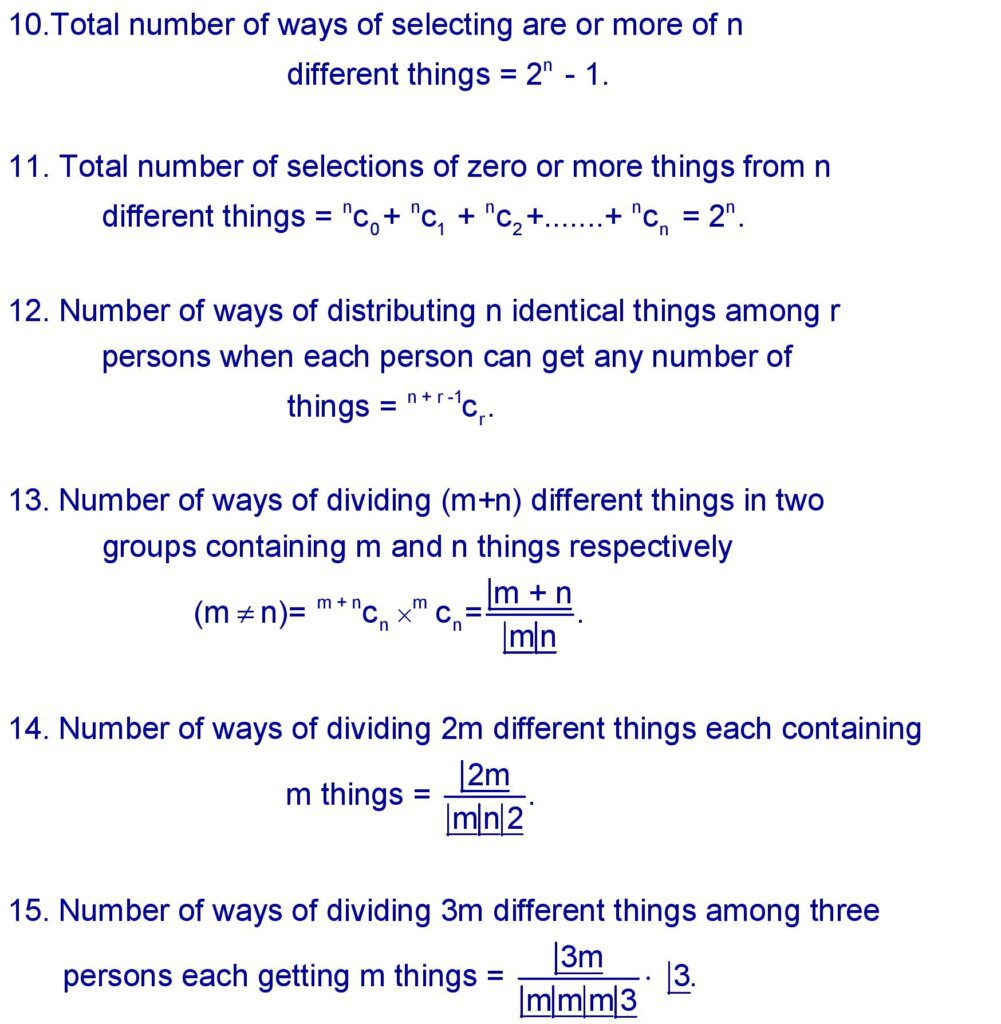 Combination Formula » Formula In Maths