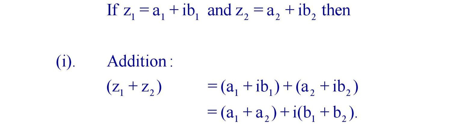 Complex Number Formula » Formula In Maths